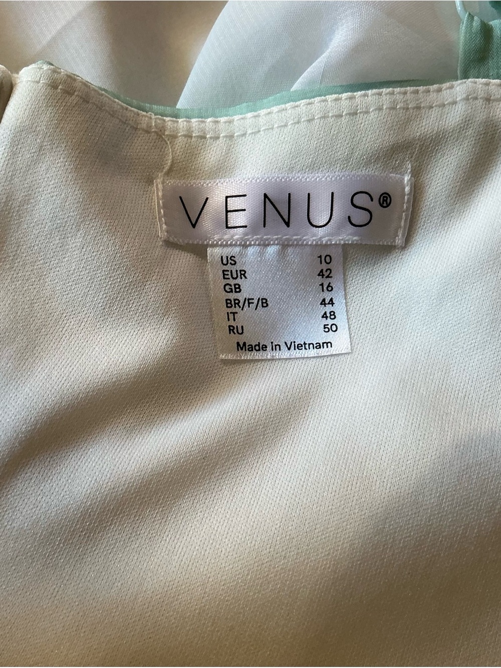 VENUS Women’s Size 10 Pastel Ombre Maxi Dress Mint Pink Strappy Formal - Picture 4 of 5